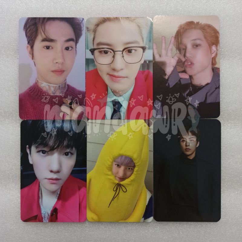 EXO Photocard PC - Baekhyun Kai Suho Xiumin Kyungsoo Chanyeol Delight Bambi Love Shot