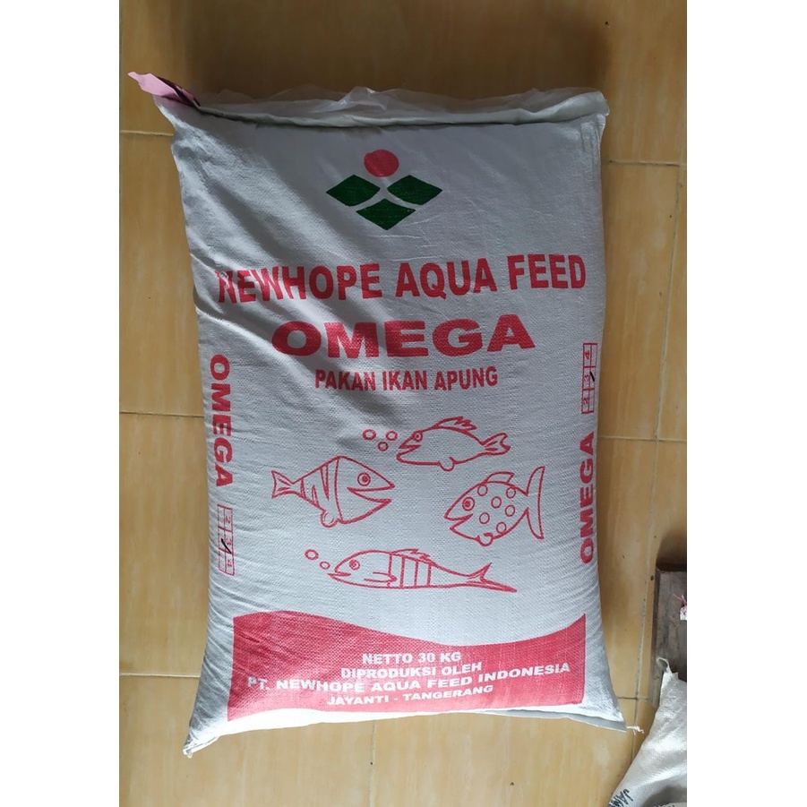 PELET PAKAN IKAN APUNG OMEGA NEWHOPE AQUA FEED KEMASAN REPACK 500 GRAM