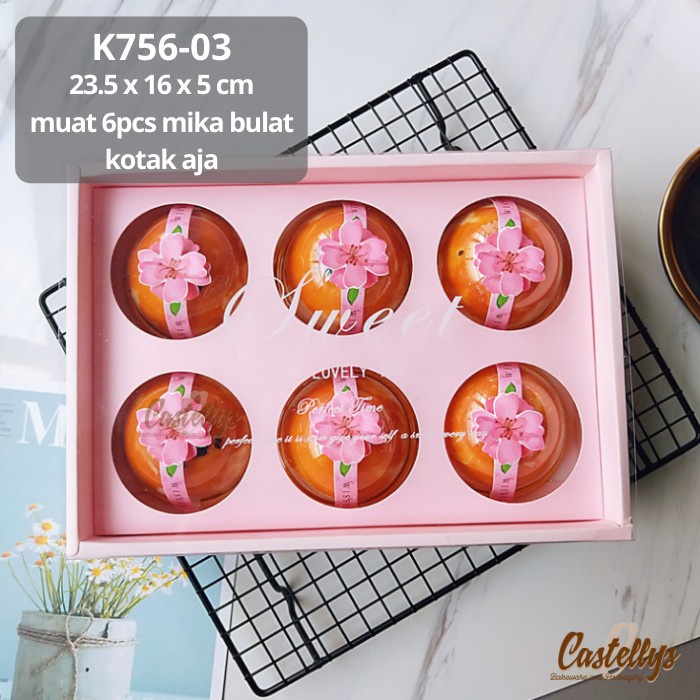 

5 PCS K756-03 Kotak Box Kue Pink Hampers Kue Mooncake Kue Pia Kue Kering Nastar Pudding dll