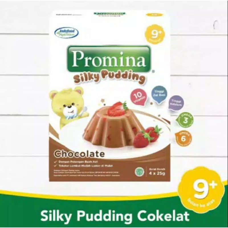 Promina Silky Puding Snack Cemilan Pudding Bayi Balita MPASI 100gr