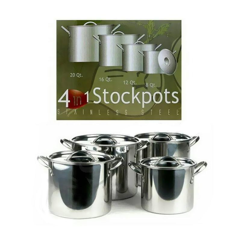 Panci Supra Stockpot Stainless Steel Stockpot 4in1 Panci 055