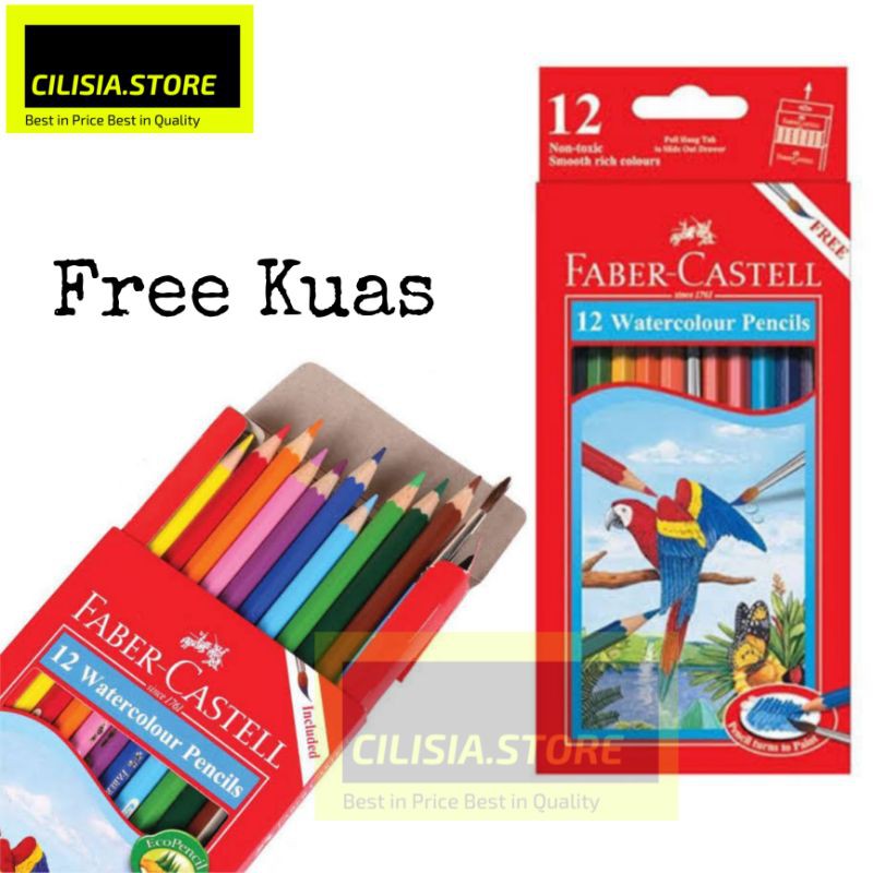 

Pensil Warna Faber Castell 12L Warna Watercolor / Pencil Color Faber