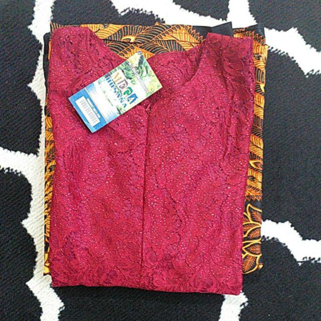 Batik Couple Gamis Brokat Syahrini Barack - Asmaradhana