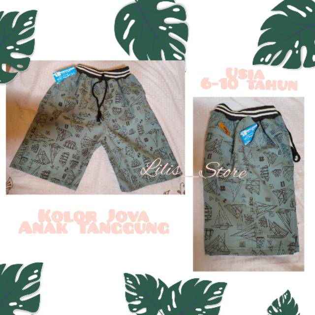 Celana pendek surfing usia 6-11 tahun Celana rip anak pendek motif celana pendek distro jova kolor m
