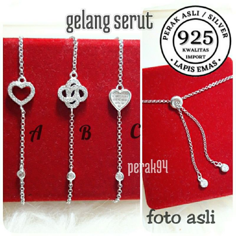 GELANG TANGAN SERUT PERAK/GELANG SERUT/GELANG TANGAN SILVER 925/GELANG TANGAN S925/GELANG TANGAN WAN