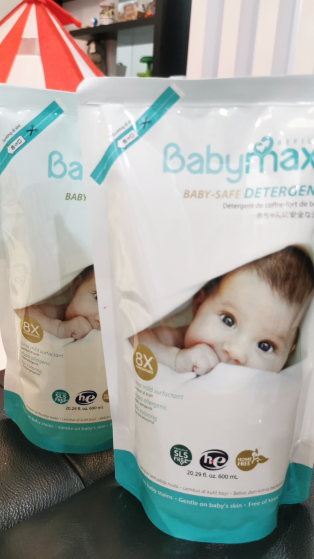 [free Gift] Babymax Detergent Laundry Refill 600ml Sabun Cuci Pakaian Baju Bayi Anak Anti Bakteri