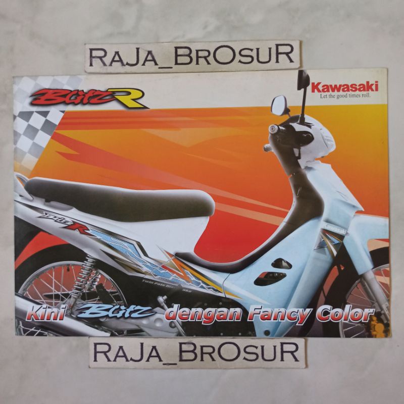 Poster brosur katalog leaflet jadul lawas Kawasaki Blitz/Kawasaki Blitz R/Kawasaki Blitz VR 2007