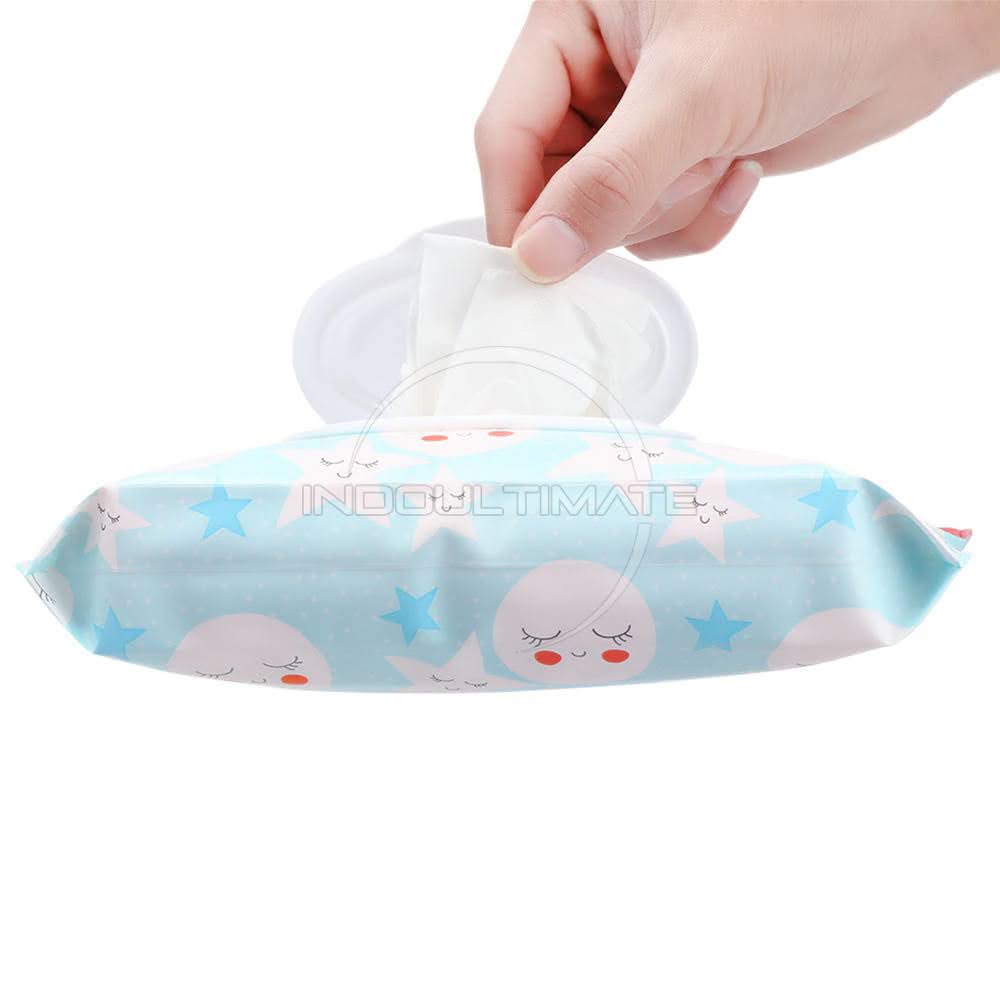 Tempat Tisu Portable Gantung Stroller Wet Tissue Pouch Tampat Tissue Basah Portable dompet tissu stroller bayi mobil multifungsi kotak tissue TTS-15