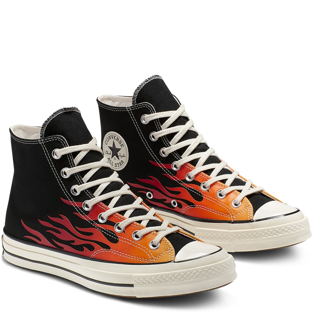 flame low top converse