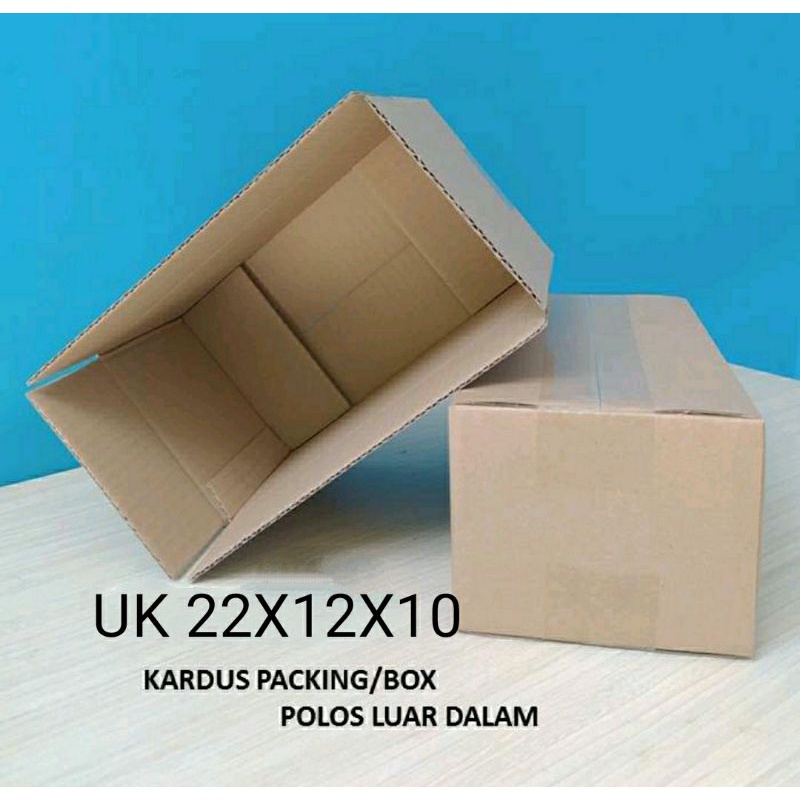 

Termurah kardus UK 22x12x10 packaging polos