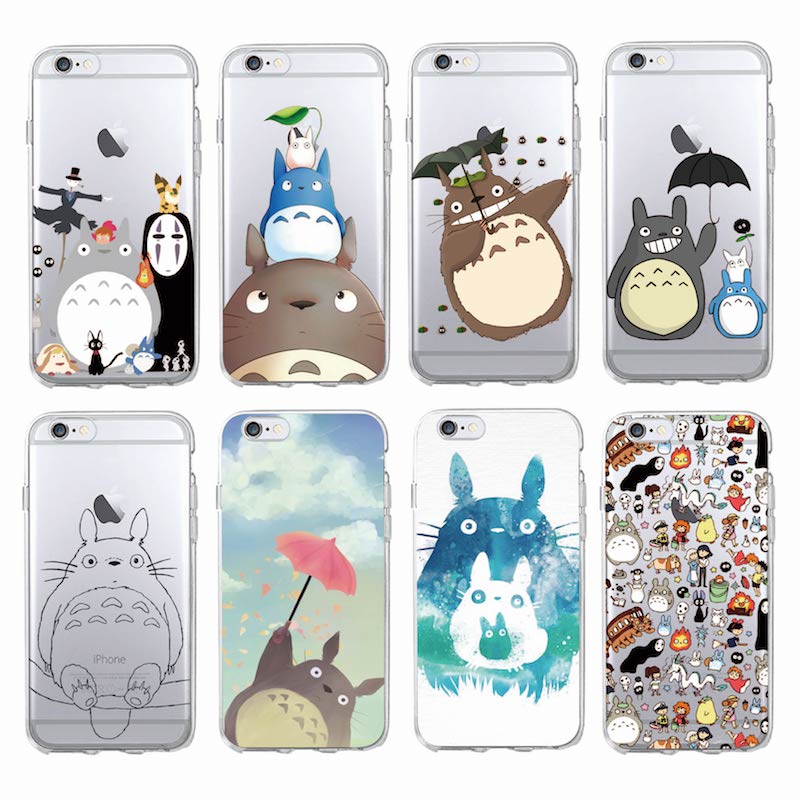 Totoro Spirited Away Ghibli Miyazaki Kaonashi Soft Case IPHONE 12 11 Pro 7 7Plus 6 6S 5 5S SE XS Max