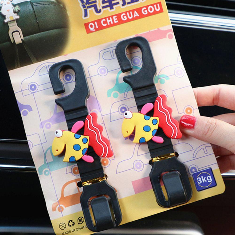 Lanfy Car Cartoon Hook Interior Organizer Aksesoris Mobil Mobil Gantungan Hook Car Clip Headrest Mount Belakang Kursi Back Clip