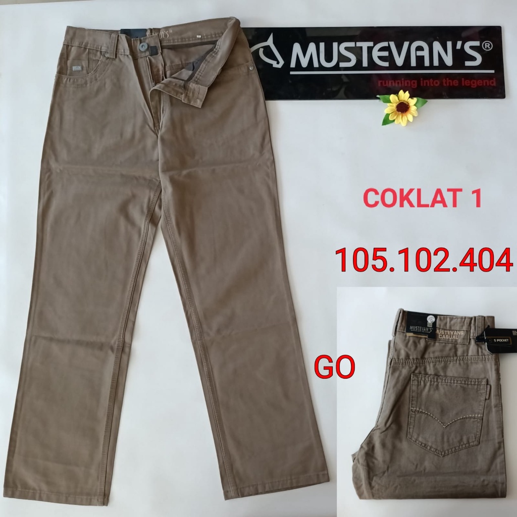 gof 33-38  MUSTEVANS CELANA POCKET Panjang Pria (Harga Promosi) Celana Casual Panjang Bahan Chinos Semi Import Halus