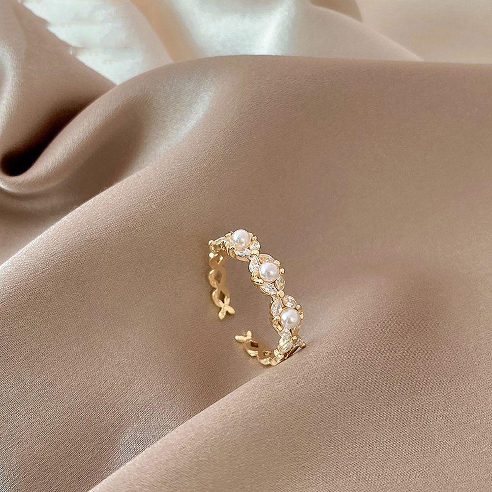 Mxbeauty Wanita Cincin Fashion Minimalis Pernikahan Berongga Persegi Zirkon Gadis Jari Telunjuk Ring