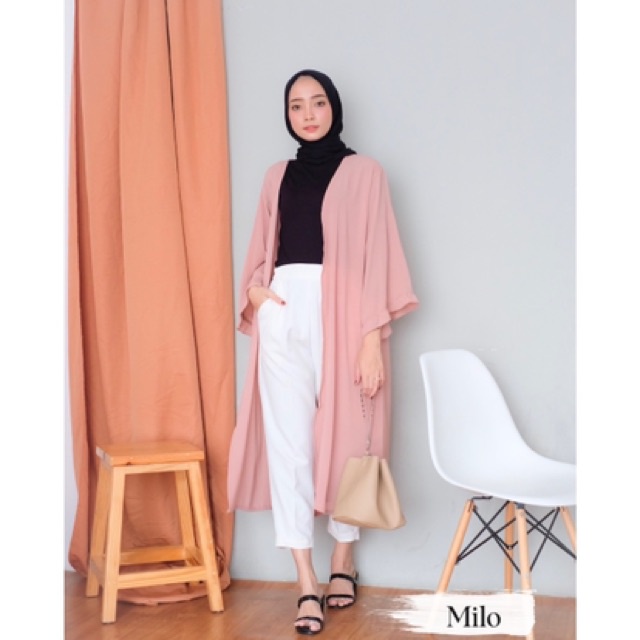 Yunna Long Outer Rufle / Long Outer / TREN HIJAB 2022 / Long Cardy / Cardigan