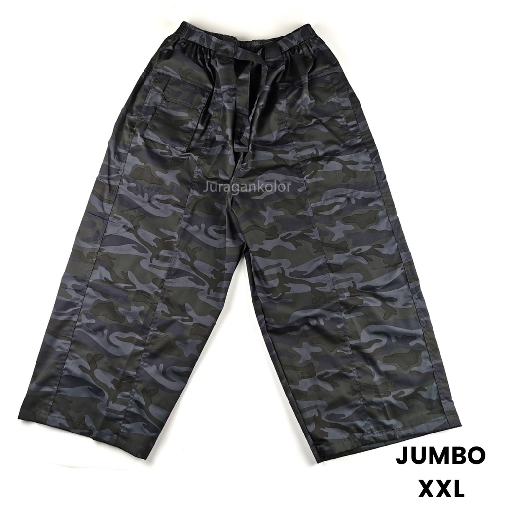 Celana Sirwal Pangsi Pria Dewasa Panjang Tali BOXER JUMBO Motif Loreng