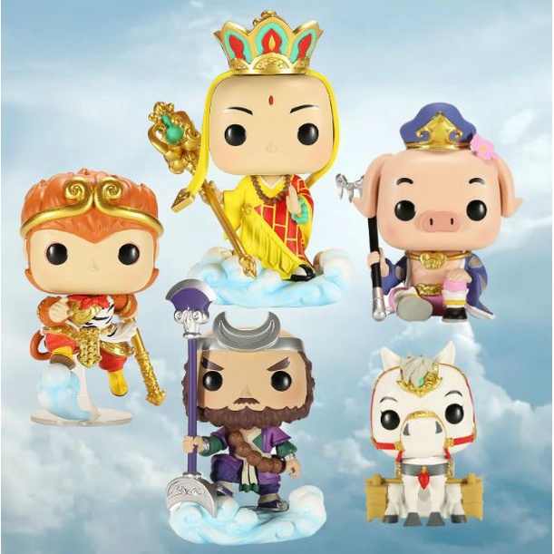 ORIGINAL Funko Pop Asia Limited Kera Sakti Journey To The West Sun Go Kong Babi Cu Pat Kay Wu Jing B