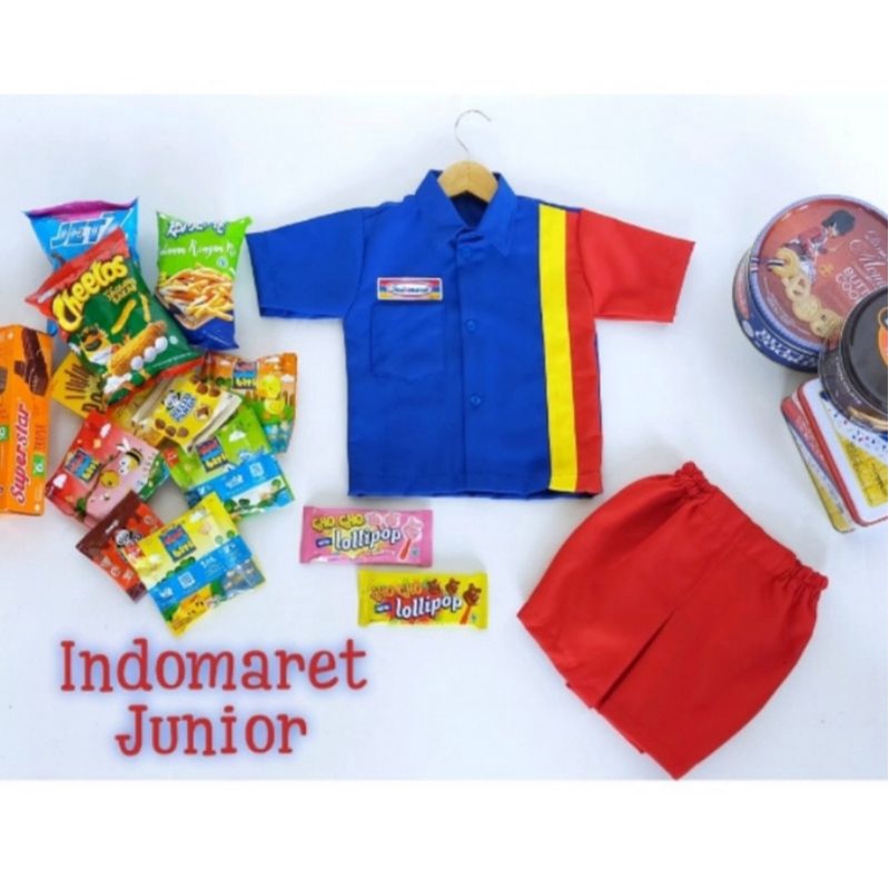 Kostum Photoshoot Seragam Indomaret Baby &amp; Anak // Kostum Anak Viral // Seragam Indomaret Junior