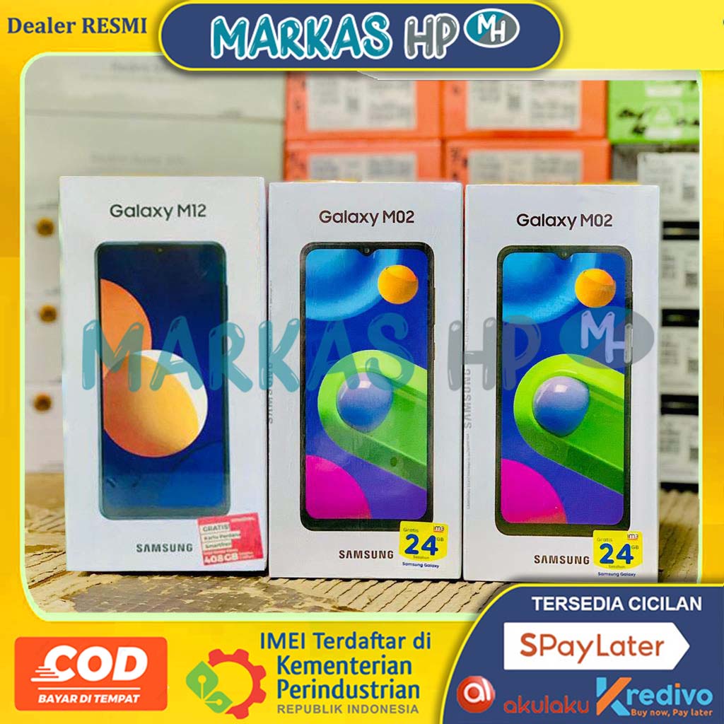 Markas Hp ✪ Bisa Cicil & COD ☑ Hp Samsung M12 3/32 GB | Samsung M12 4/64 GB Garansi Resmi Sein Brand  New