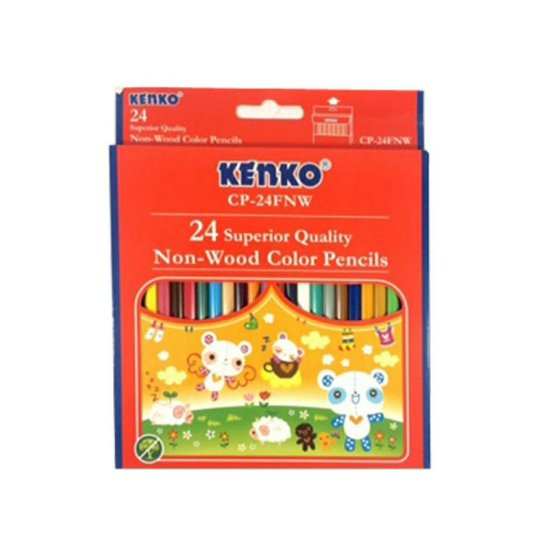 

Pensil Warna Kenko CP-24NFW 24 Warna Superior Quality Non Wood