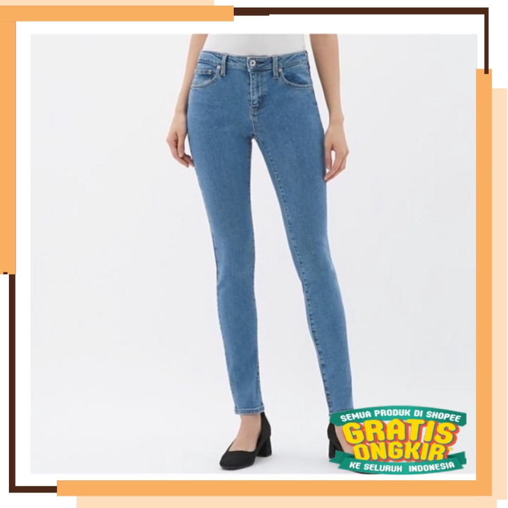outfit on of the day santai murah baru terkini / Celana Jeans Wanita Uniqlo Skinny Jeans Original