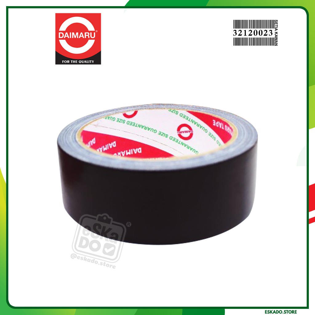 

Cloth Tape Daimaru Hitam 1,5 inch (36mm x 12 m) Lakban Kain Hitam