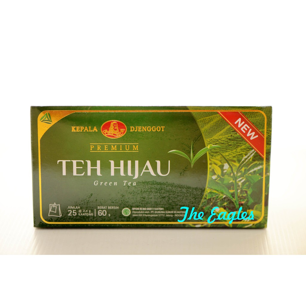 

Teh hijau Premium green tea kepala djenggot 25 kantong 60 gr baru halal the celup seduh Sariwangi