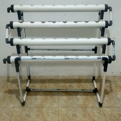 Pipa Hidroponik 2.5in Set Rak pipa. Paket pipa hidroponik 2.5in 1 meter lubang 8