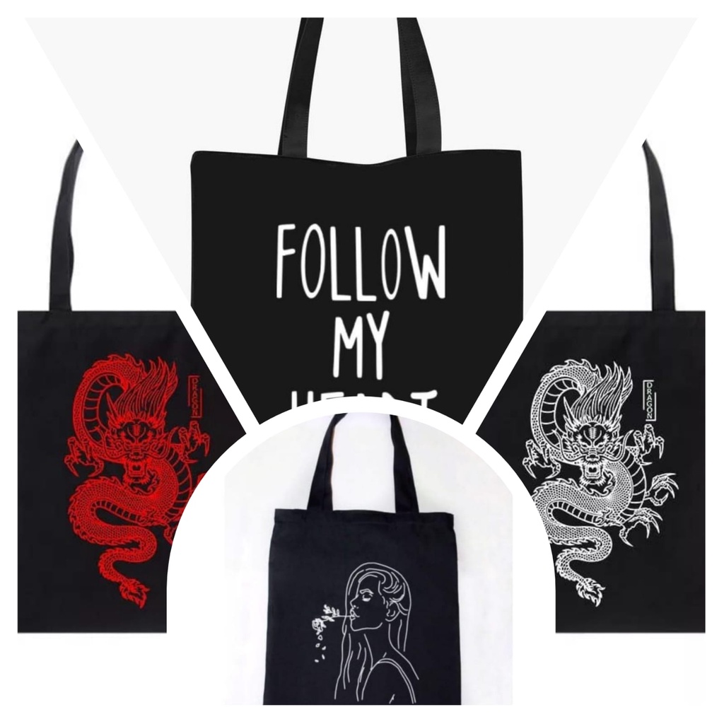 ToteBag tote bag custom tas tote wanita kpop murah custom motif