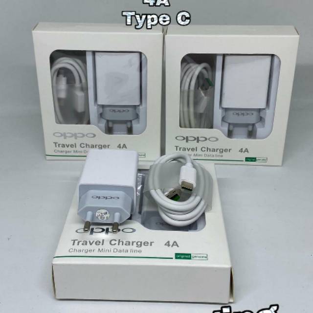 CHARGER OPPO TYPE C FAST CHARGING 4A TRAVEL CHARGER OPPO FAST CHARGING 4AMP