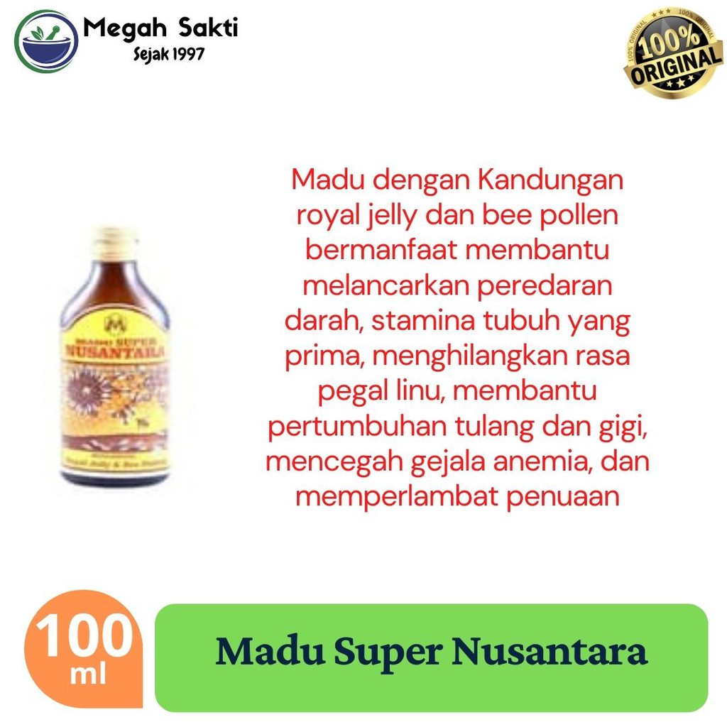 

MGS - Madu Super Nusantara Asli 100 mL