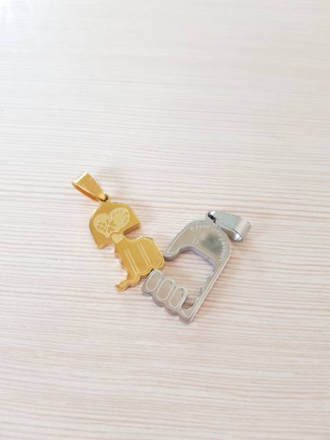 Liontin couple / couple gift / liontin titanium CP22