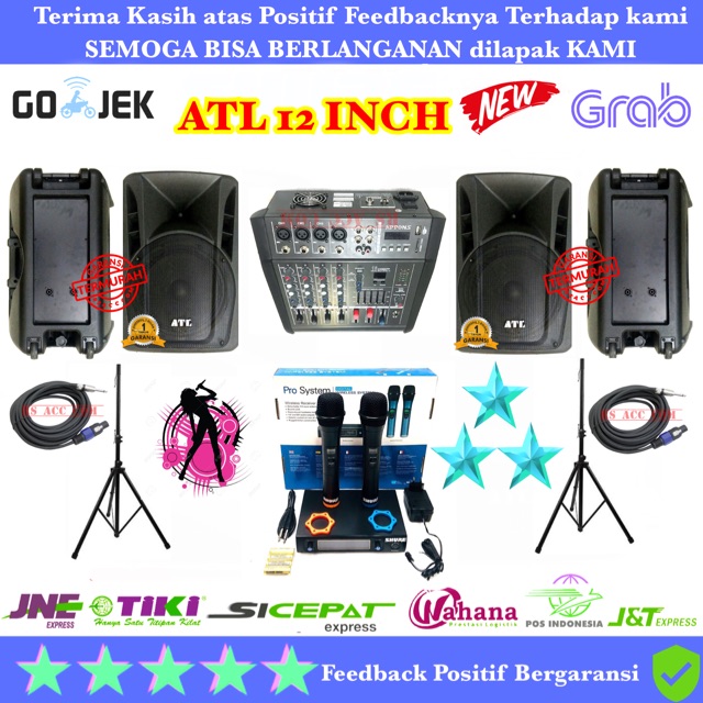 PAKET PROMO SOUND SYSTEM OUTDOOR DAN INDOOR 12 INCH