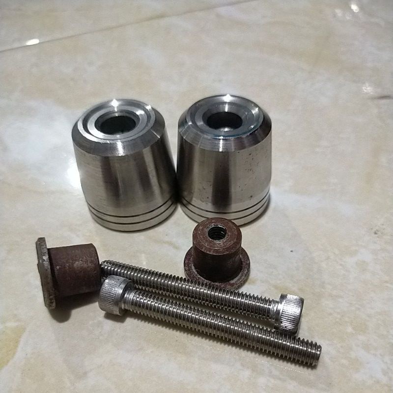 Jalu stainless set adaptor stir day set baut