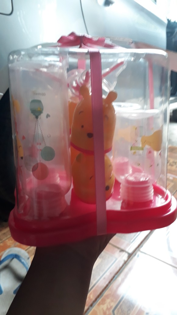 Winnie The Pooh Drying Rack Botol Isi 4 Botol