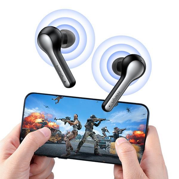 handset Vivan Liberty T210NC Noise Cancelling Qualcomm APTX Earphone T210 NC