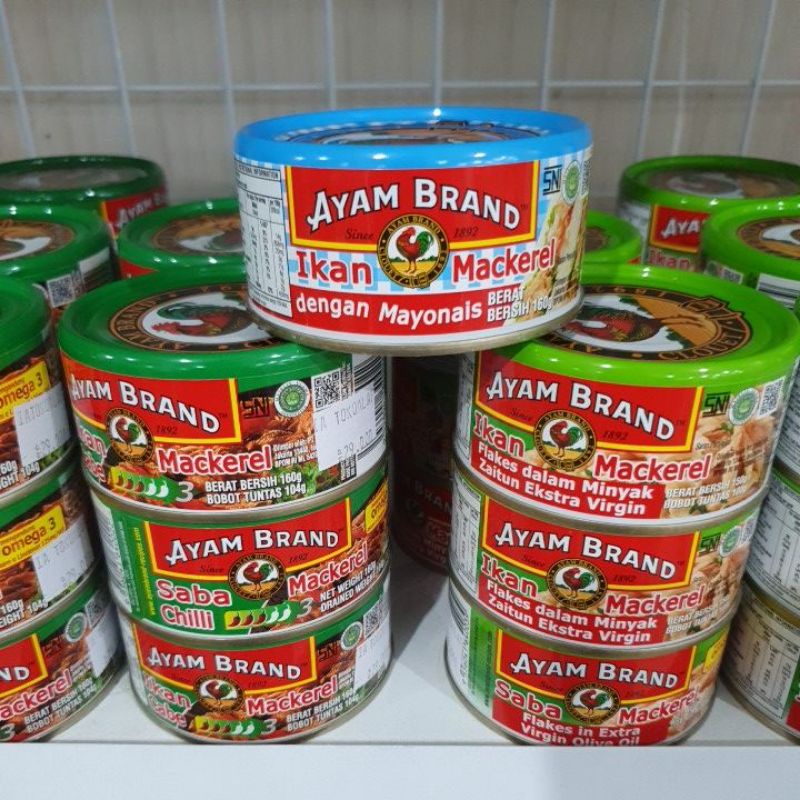 

Ikan & Tuna Mackerel Ayam Brand Aneka Rasa