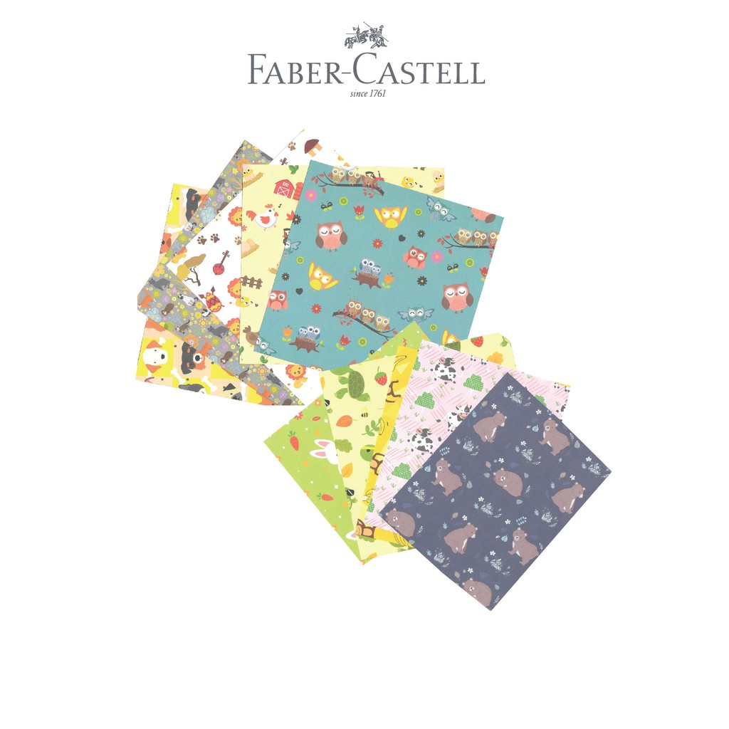 Faber Castell Kertas Lipat Origami Washi Paper Animal Series - Gambar 4