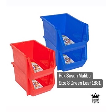 Rak Susun Mini Malibu Plastik - Kotak Penyimpanan Serbaguna Malibu Rack S GL1881