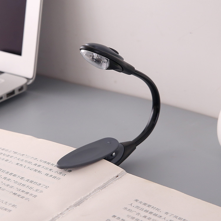 LED Clip Book light / Mini Clip-On Flexible Bright LED Lamp Light /Flexible Book Reading Lamp For Travel Bedroom Book Reader