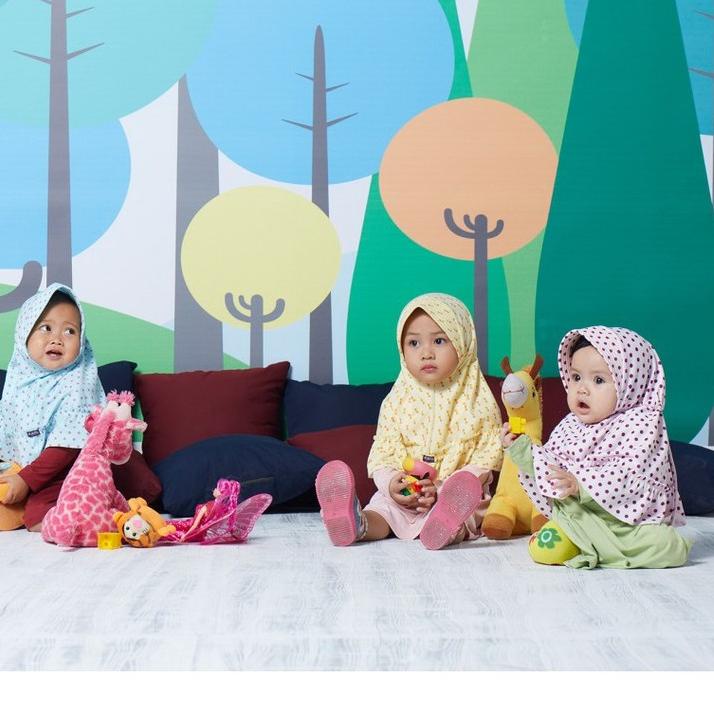 "DEU.20Au22т" Jilbab Instan Anak Elzatta Motif Series