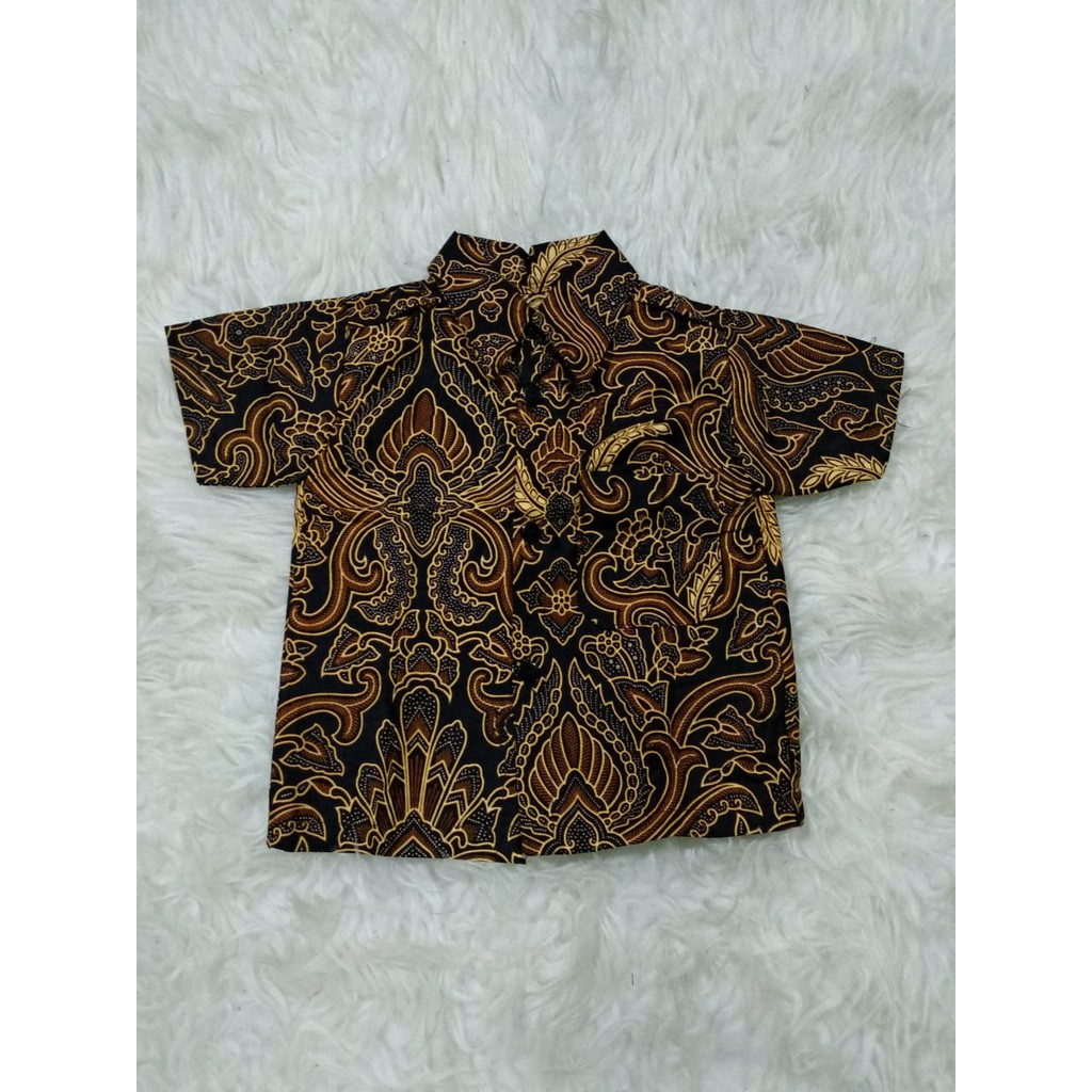 Kemeja hem batik anak usia 11 - 15th