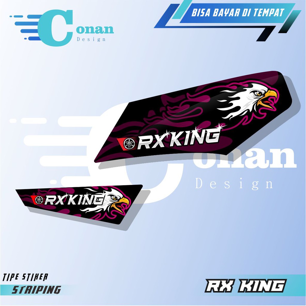 Scotlite Sticker Striping Variasi Yamaha RX King Elang Skotlite Motor Variasi