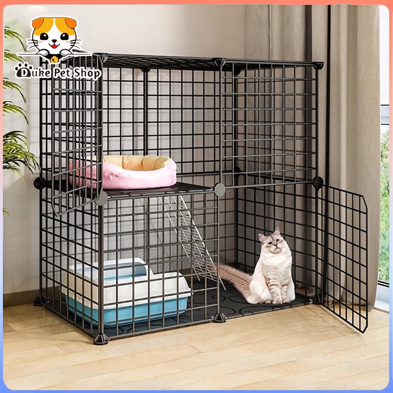 Kandang Hewan Peliharaan / Kandang Anjing / Kandang Kucing / Kandang Hamster Burung Pagar Besi DIY