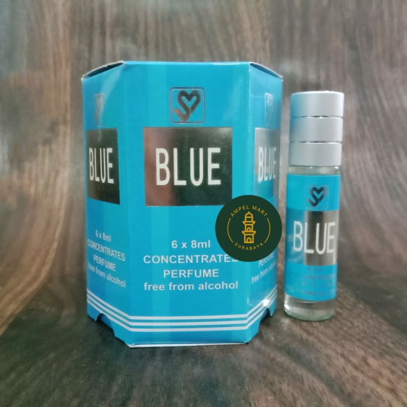 Parfum Blue Satu Box Isi 6 Pcs - Supermade