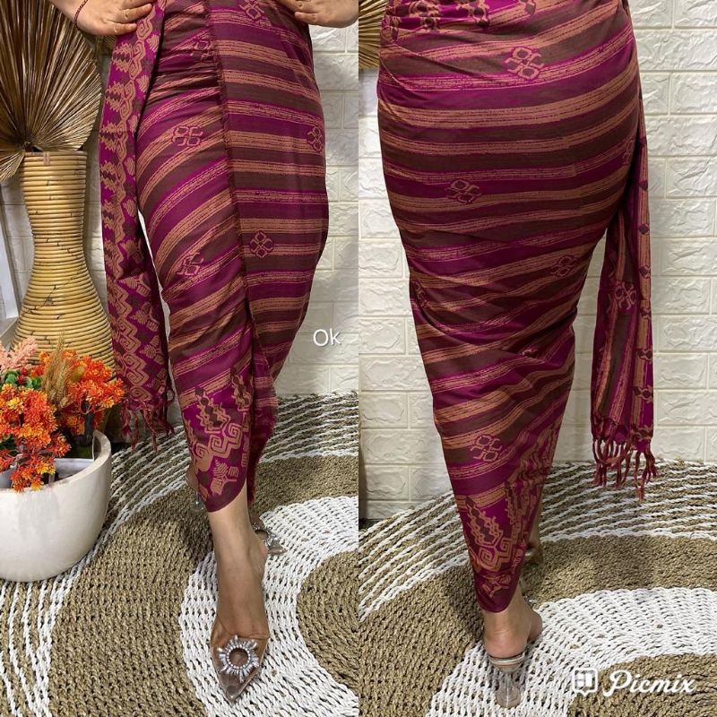 Katun endek seseh+selendang