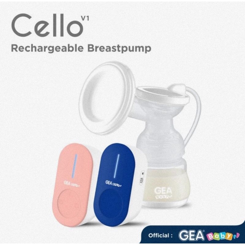 Gea Baby Cello V1 Rechargeable Electric Breast Pump- Pompa ASI Elektrik