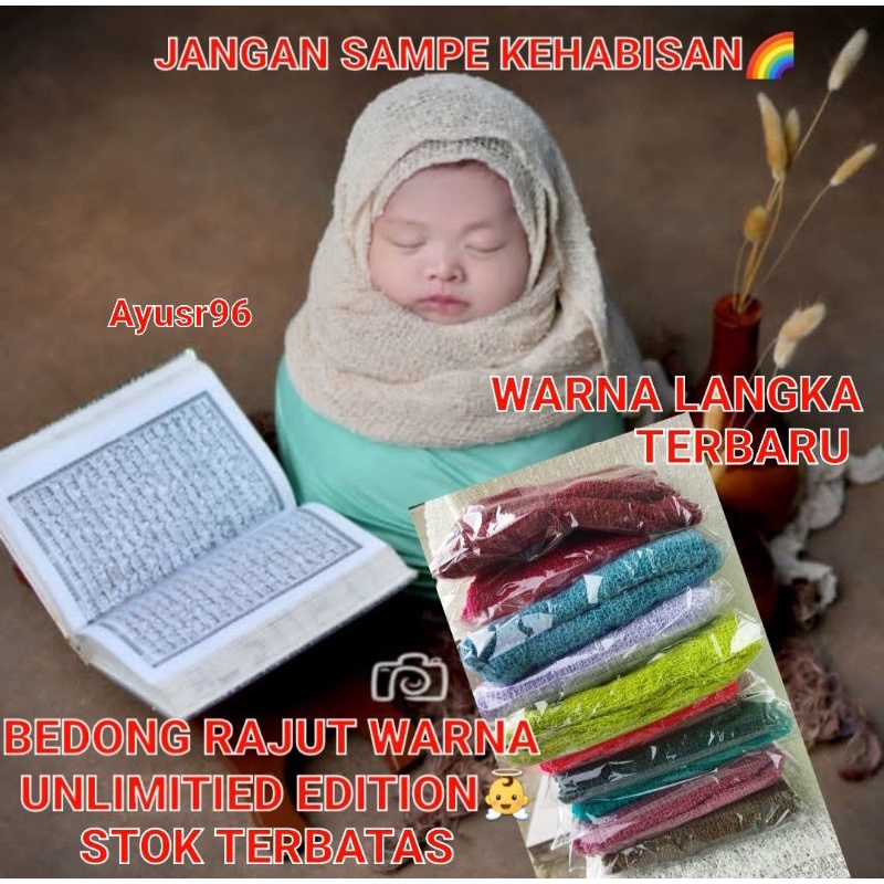 selimut bayi rajut baby kostum untuk properti foto bedong bayi model lilit kain fancy