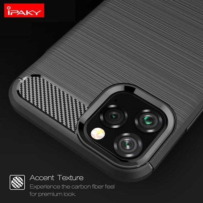 CASE SLIM FIT CARBON IPAKY IPHONE 12 PRO SOFTCASE - FA