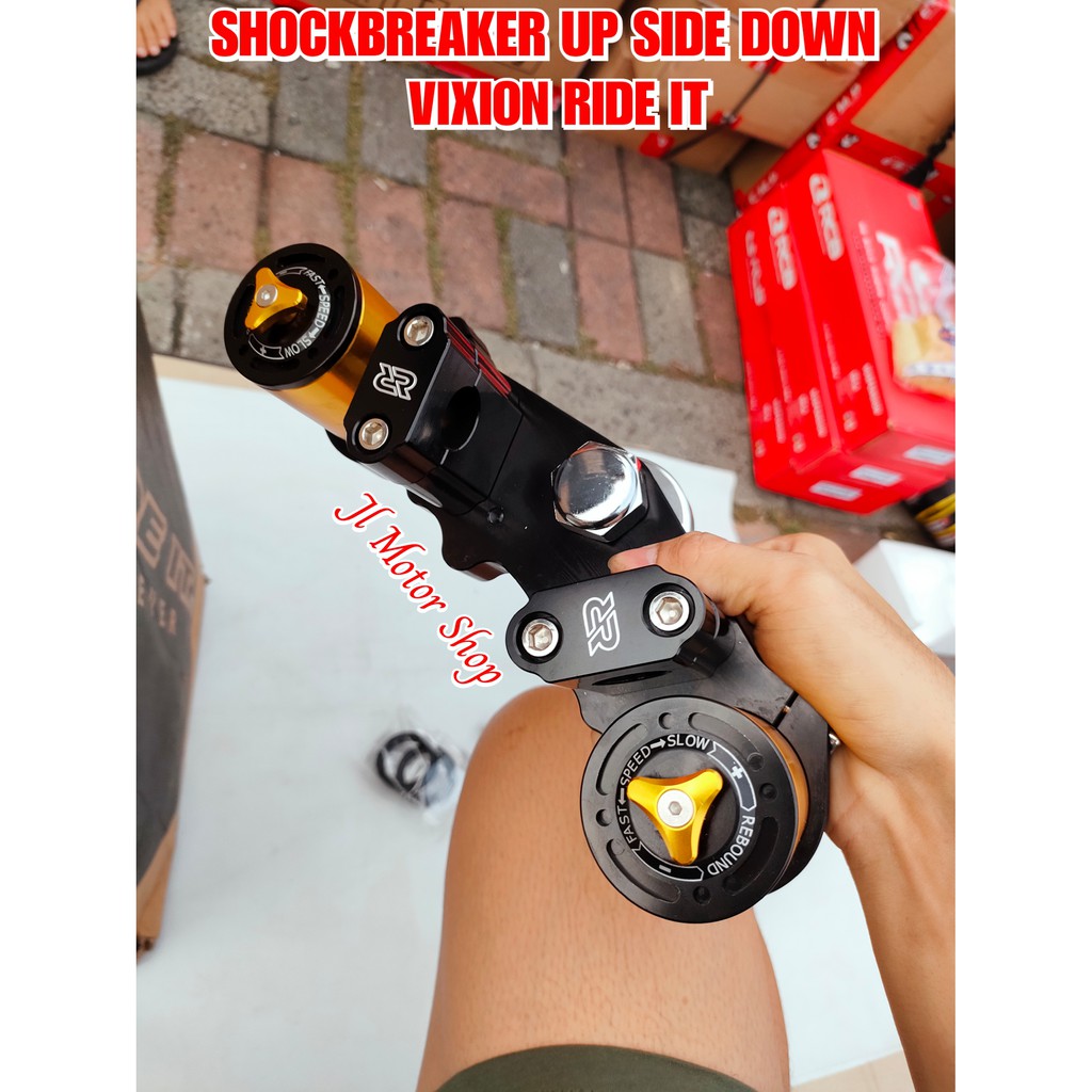 USD SHOCK UPSIDE DOWN PNP VIXION NEW Vixion OLD FULL CNC BISA DIAPLIKASIKAN DI MOTOR BYSON SCORPIO XABRE CB VERZA TIGER GSX THUNDER RXKING DLL